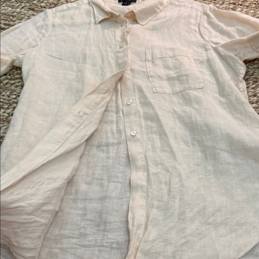 THEORY 100% Linen Button-Up Shirt - Unbranded - Picture 5 of 11